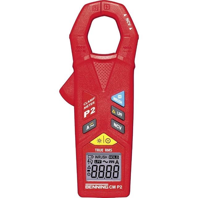 BENNING P2 Mini-Stromzange in kompaktem gelb-schwarzem Gehäuse