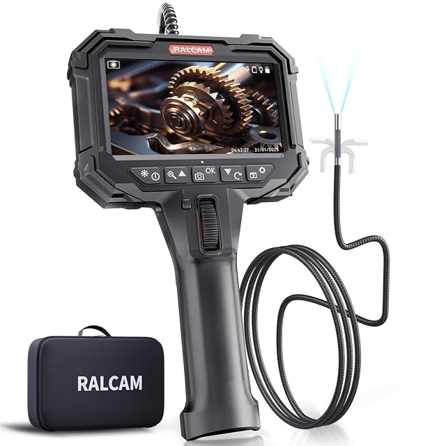 Ralcam N506 Endoskop mit dem auf sich selbst zurückgebogenen Schwenkkopf