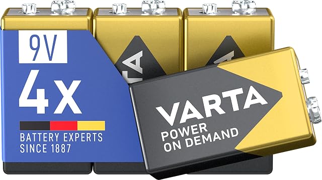 VARTA 9-Volt-Alkali-Blockbatterien in recycelbarer Verpackung
