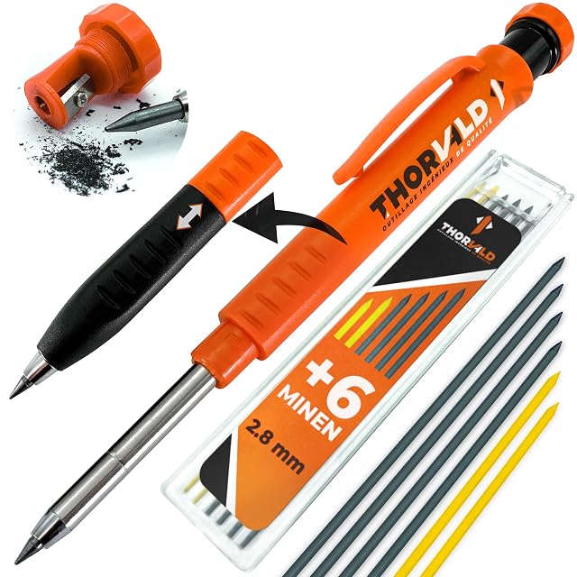 THORVALD Tieflochmarker in Orange mit seiner schmalen langen Spitze