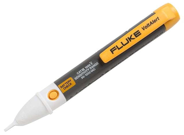 Fluke VoltAlert 2AC Spannungsprüfer in Gelb, mit flacher Spitze