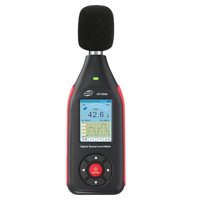 AXVRAV WRY633 Schallpegelmesser mit dreifarbiger LED-Anzeige und Datenanschluss